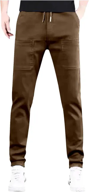 Mens Big and Tall Cargo Pants, High Stretch Multi-Pocket Durable Cargo Pants, Lightweight Tactical Water Proof Pant