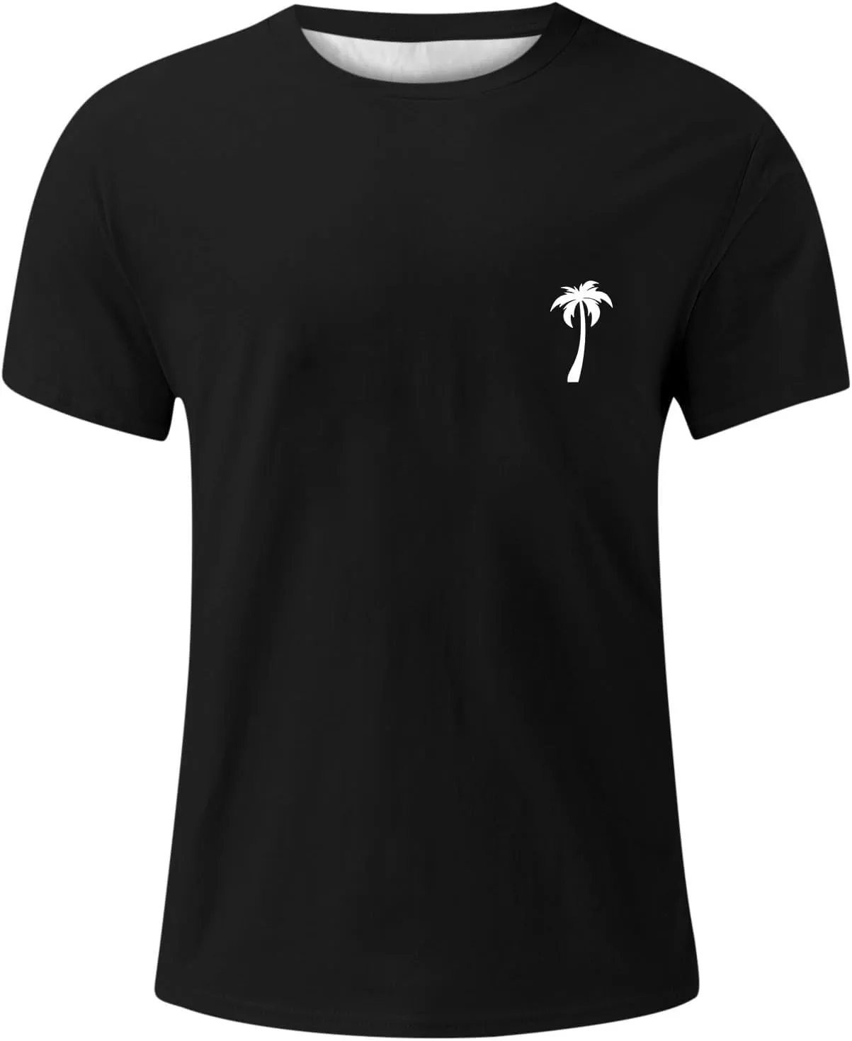Men's Coconut Printed Graphic Tees Soft Lightweight Crew Neck Short Sleeve T-Shirts Casual Summer Streetwear