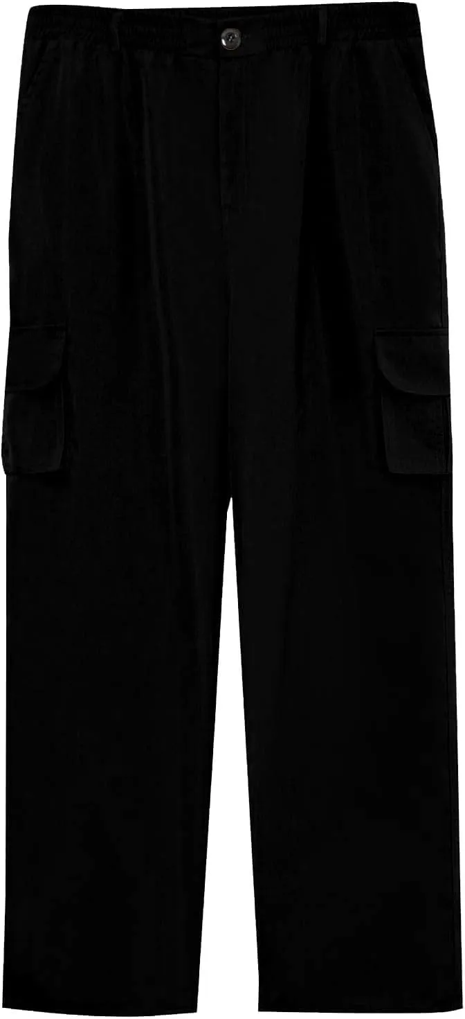 Men's Flex Ripstop Tactical Pants, Water Resistant Stretch Cargo Pants, Lightweight Hiking Work Pant with Multi Pockets