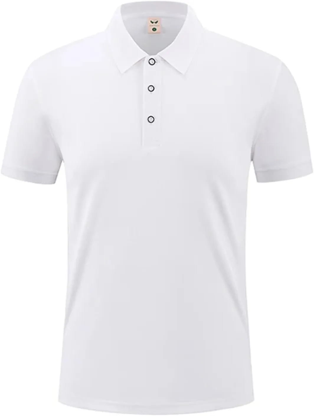 Mens Ice Silk Polo Shirt High-End T-Shirt Solid Color Short Sleeve Non-Marking Casual Lapels Business Thin Menswear