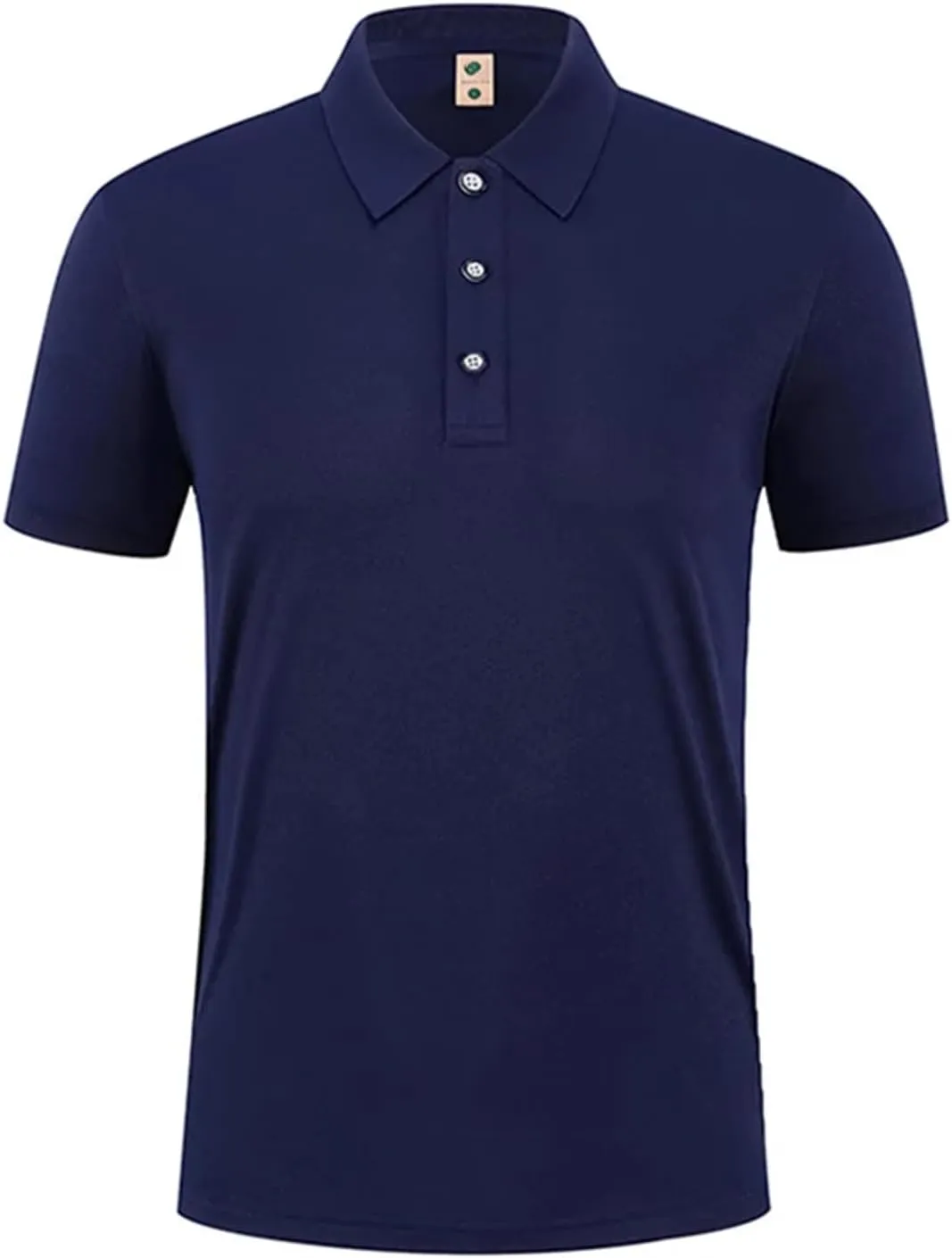 Mens Ice Silk Polo Shirt High-End T-Shirt Solid Color Short Sleeve Non-Marking Casual Lapels Business Thin Menswear