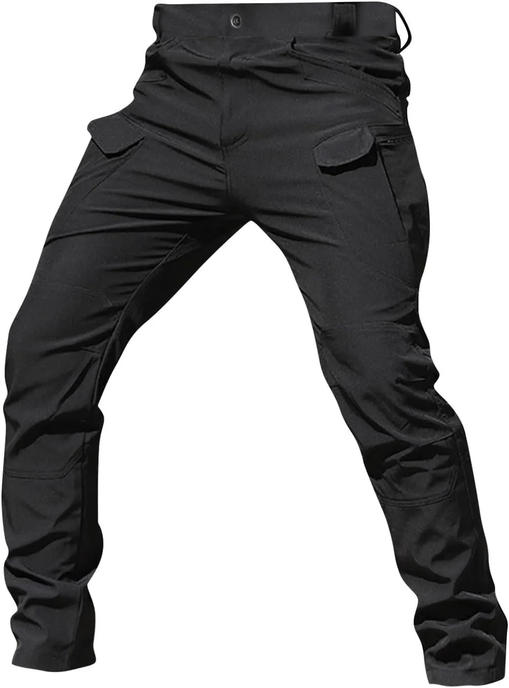 Men's Military Cargo Tactical Pants Classic Ripstop Stretch Relaxed Fit Trousers Fit Hiking Work Pants with Pockets