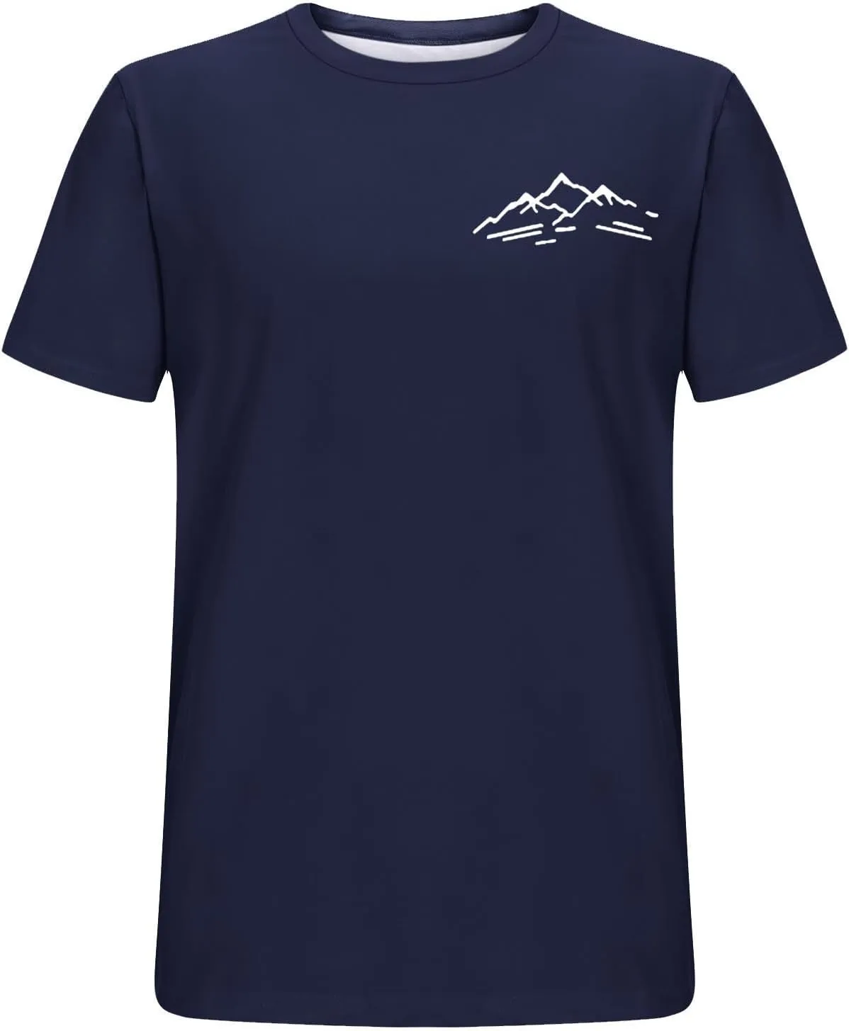 Men's Short Sleeve T-Shirts Mountain Graphic Tees Summer Beach Cotton Tshirts Casual Blouse Tops