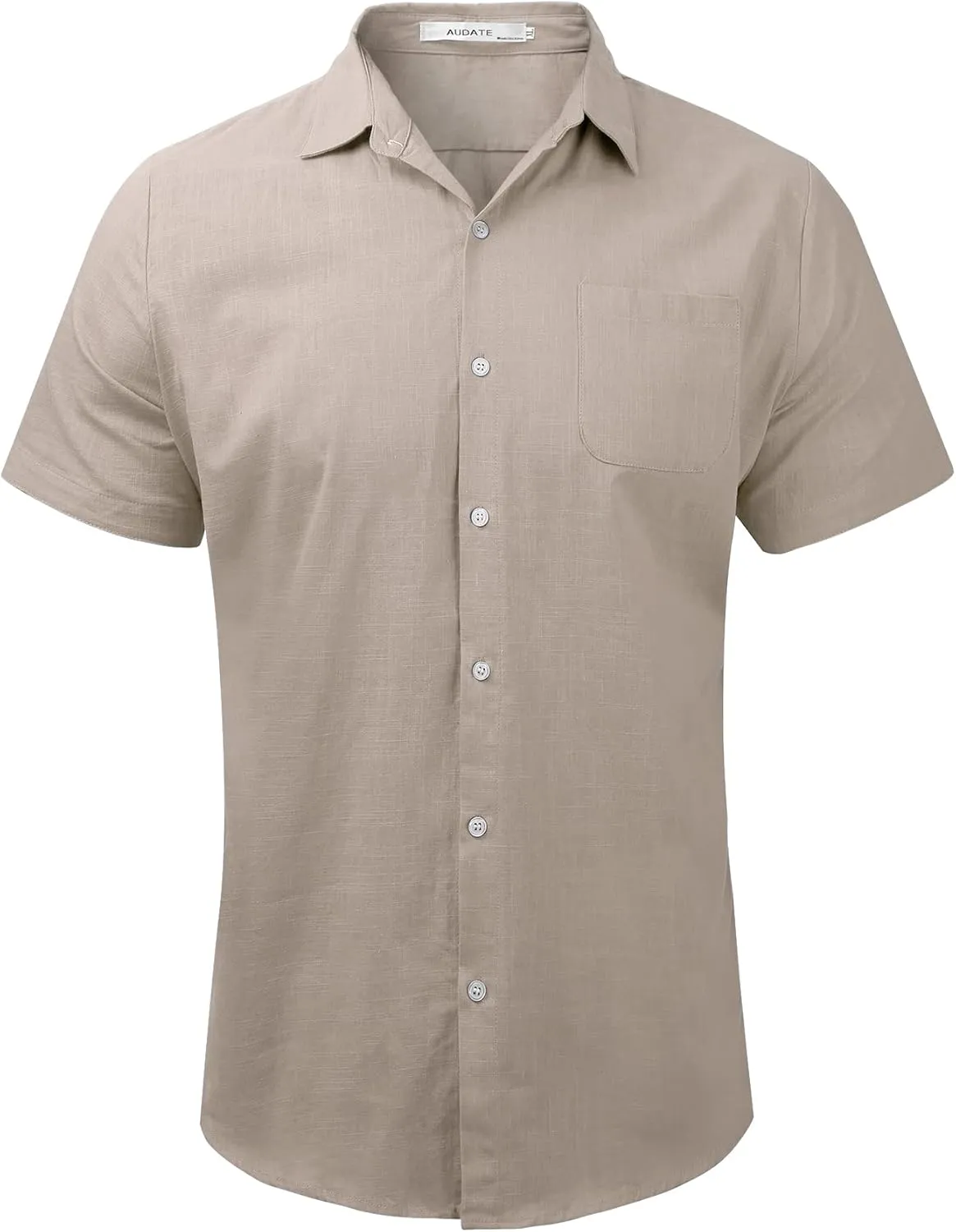 Mens Summer Beach Shirt Short Sleeve Shirts Casual Button Down Shirt Plain Tops