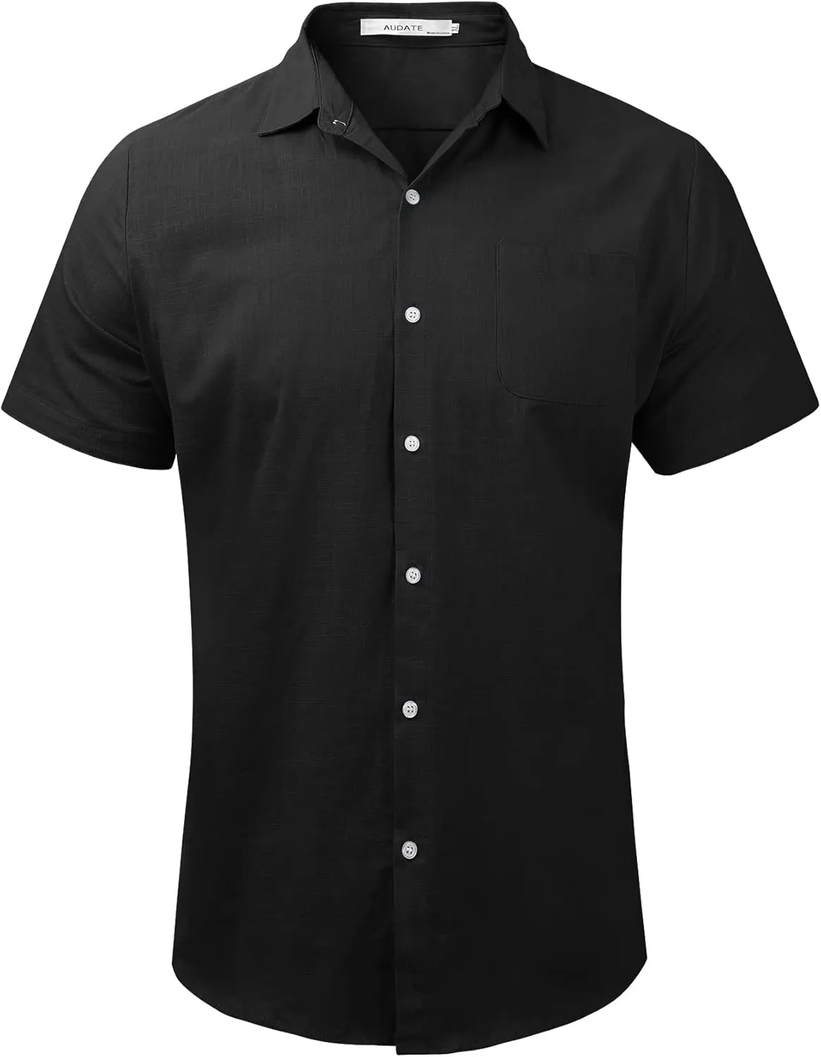 Mens Summer Beach Shirt Short Sleeve Shirts Casual Button Down Shirt Plain Tops