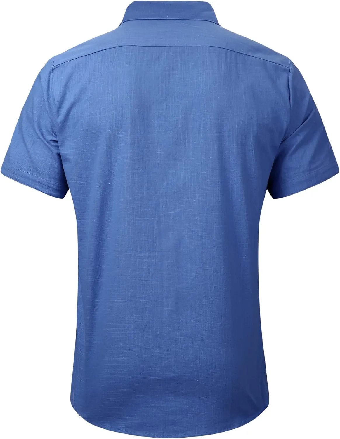 Mens Summer Beach Shirt Short Sleeve Shirts Casual Button Down Shirt Plain Tops