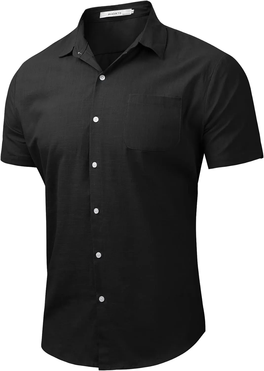 Mens Summer Beach Shirt Short Sleeve Shirts Casual Button Down Shirt Plain Tops