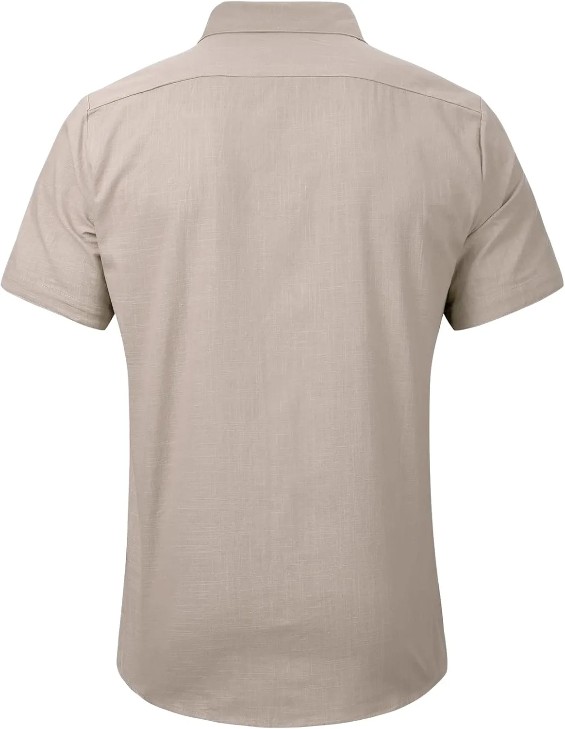 Mens Summer Beach Shirt Short Sleeve Shirts Casual Button Down Shirt Plain Tops