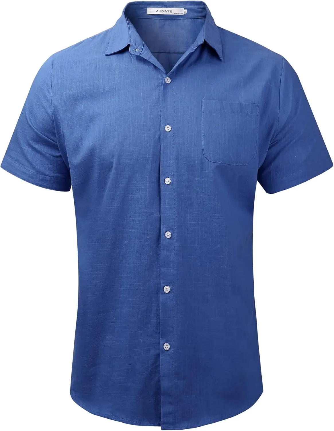 Mens Summer Beach Shirt Short Sleeve Shirts Casual Button Down Shirt Plain Tops
