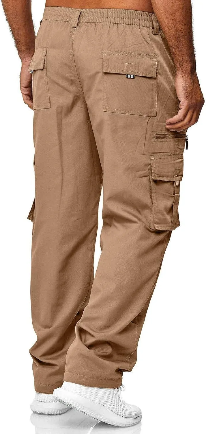 Mens Work Pants Stretch Flex Construction Cargo Pants with Pockets Outdoor Flexcamo - Tactical Waterproof Pants