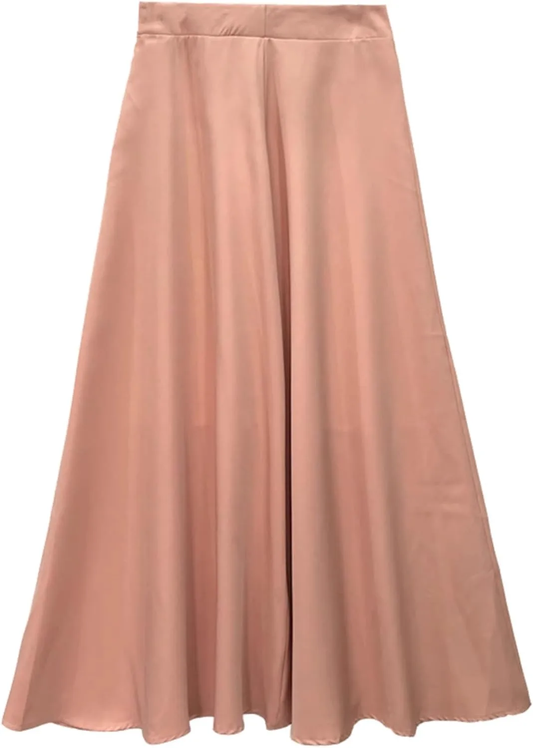 Mid-Length high-Waist Skirt for Women,Summer,Chiffon A-line Flared Skirt