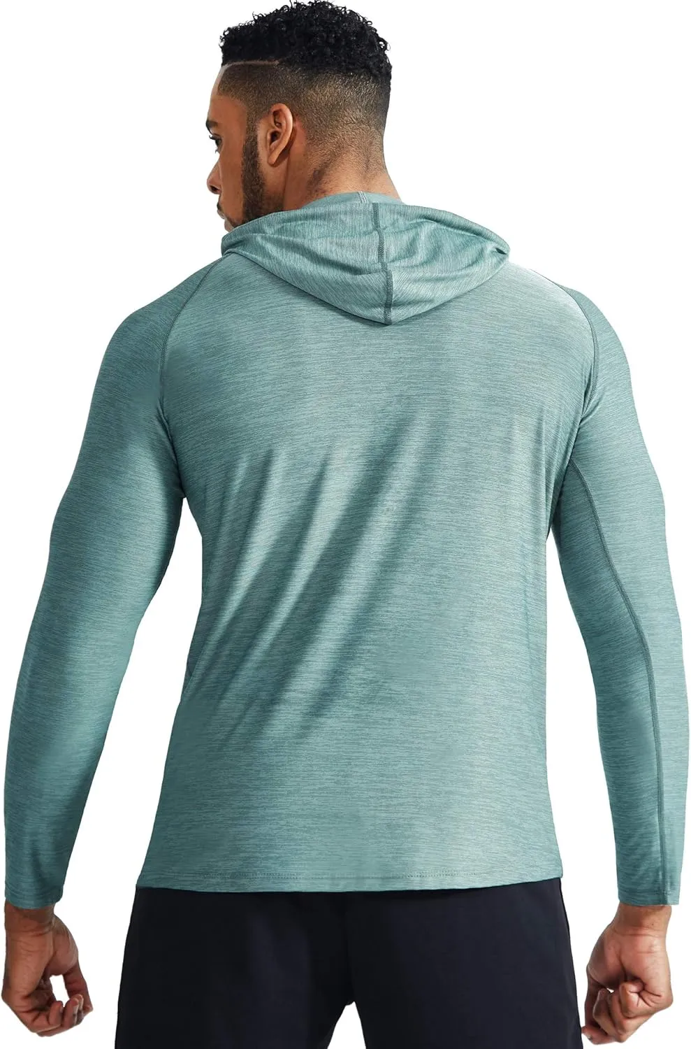 NELEUS Men's Dry Fit Athletic Shirt Workout Running Long Sleeve Shirts with Hoods