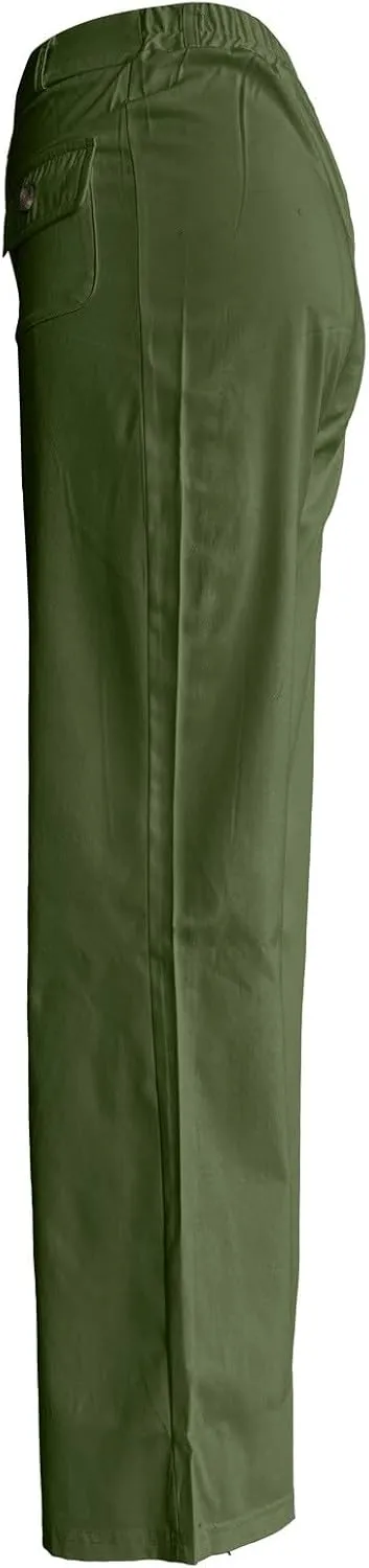 Oprah's Favorite Cropped Pants 2025, Tummy Control Wide Leg Trousers, Baggy Trousers High Waisted Stretchy Flare Pants