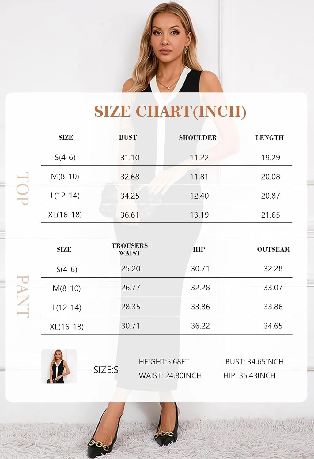 Pink Queen Women's 2 Piece Outfit Sets 2025 Summer Fashion Sleeveless Tank Top High Waist Slit Bodycon Knit Skirt Dresses Set