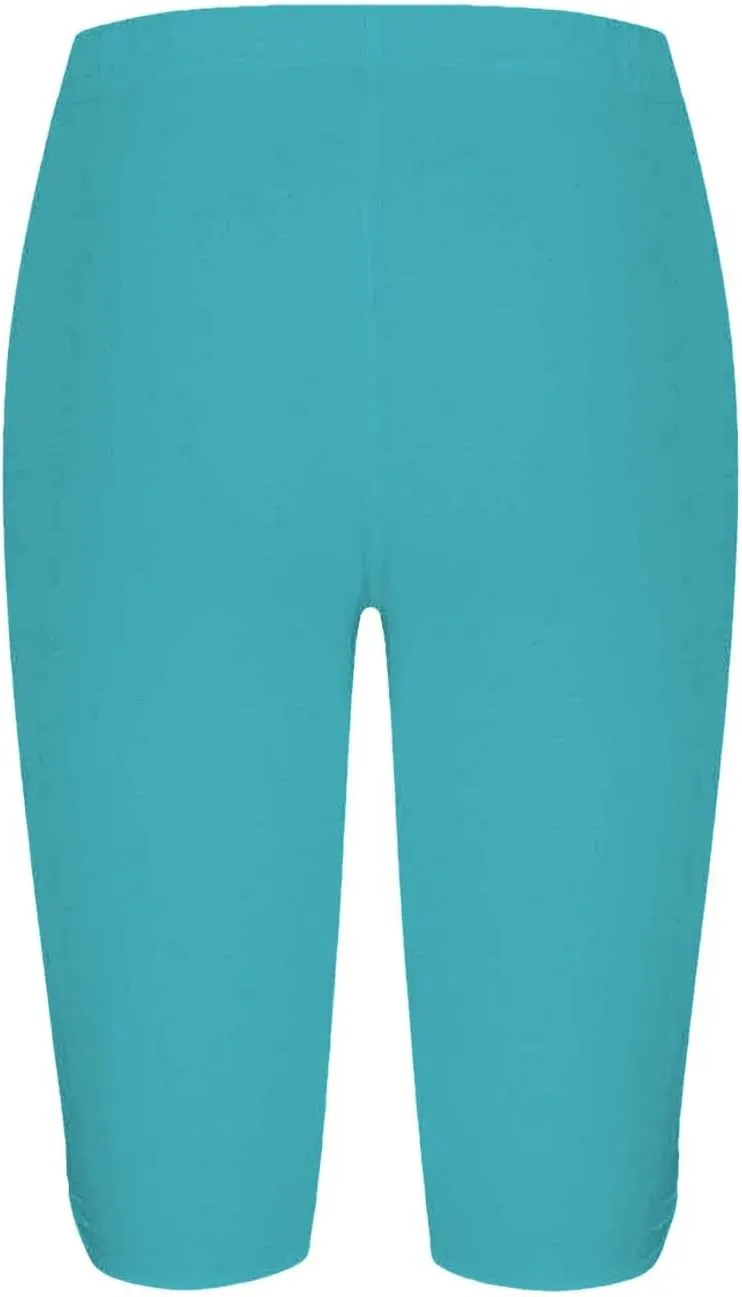 Plus Size Leggings Printed Stretch High Waist Elastic Cropped Pants Resort Beach Leggings Leggings with Pockets