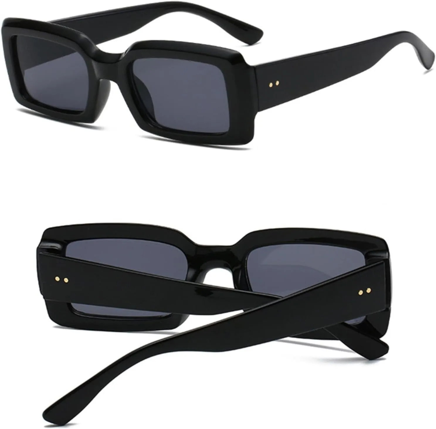 Popular Fashion Rectangle Colorful Sunglasses Women Retro Jelly Color Shades Uv400 Men Gradient