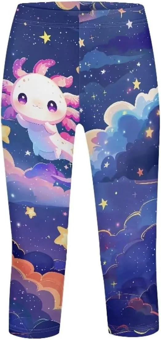 Renewold Girls' Leggings Girls Capri Leggings Yoga Pants Dance Trousers Clothing