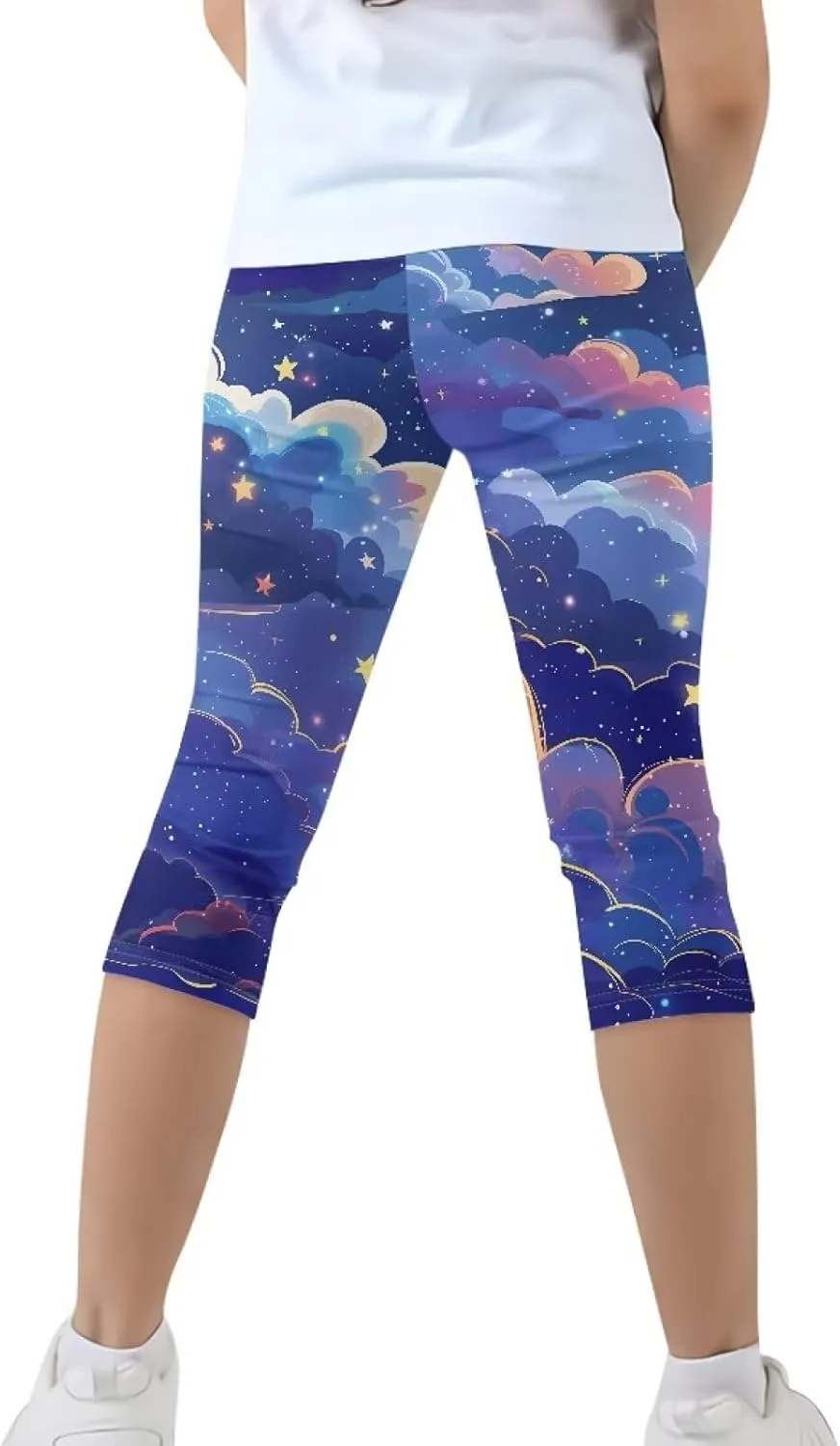 Renewold Girls' Leggings Girls Capri Leggings Yoga Pants Dance Trousers Clothing