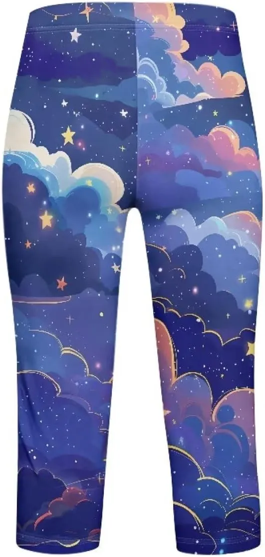 Renewold Girls' Leggings Girls Capri Leggings Yoga Pants Dance Trousers Clothing