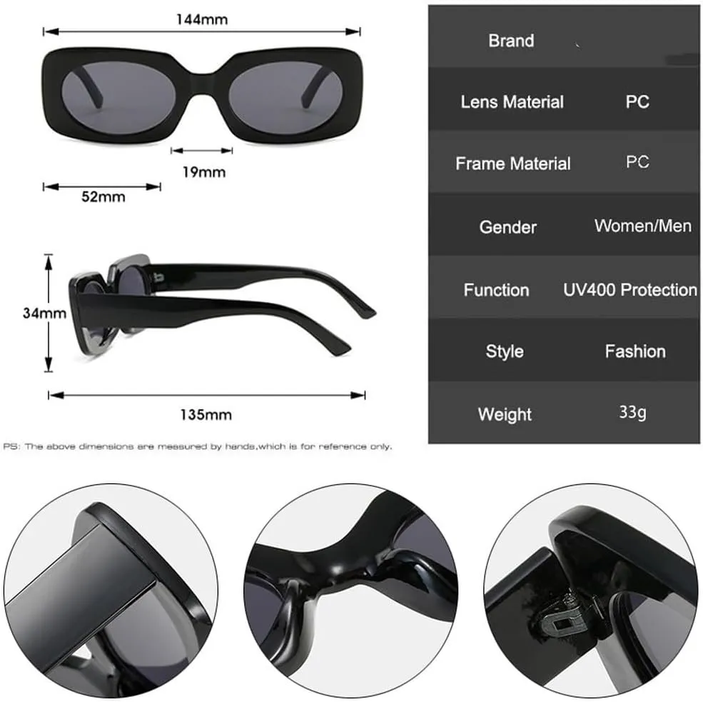Retro Colorful Sunglasses Women Fashion Green Yellow Shades UV400 Men Trending Sun Glasses