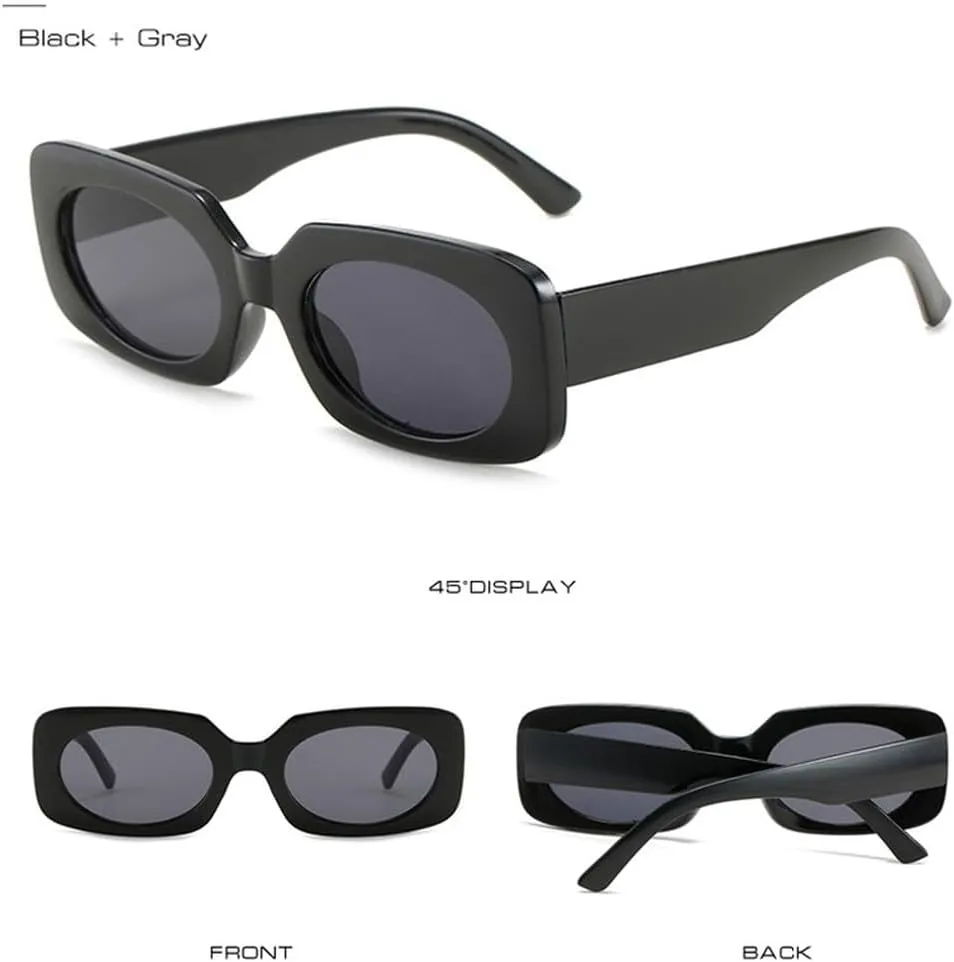 Retro Colorful Sunglasses Women Fashion Green Yellow Shades UV400 Men Trending Sun Glasses