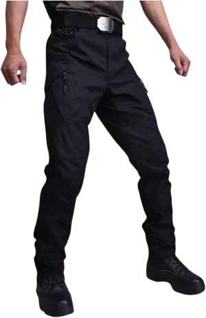 RTRDE Men's Outdoor Military Tactical Pants Lightweight Rip-Stop Casual Cargo Hiking Work Pants, M-3XL
