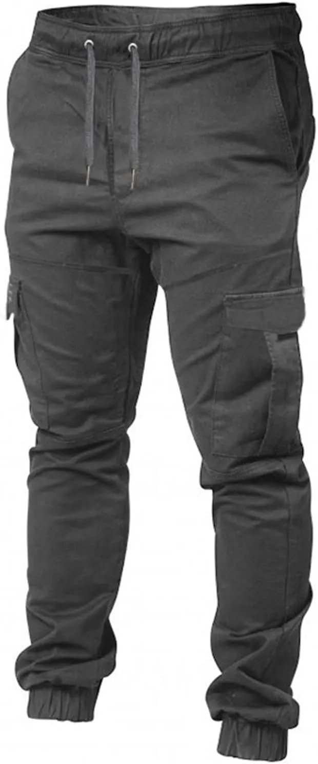 RTRDE Men's Tactical Cargo Pants Winter Jogger Pants Pockets Snow Ski Water Resistant Hiking Pants, M-3XL
