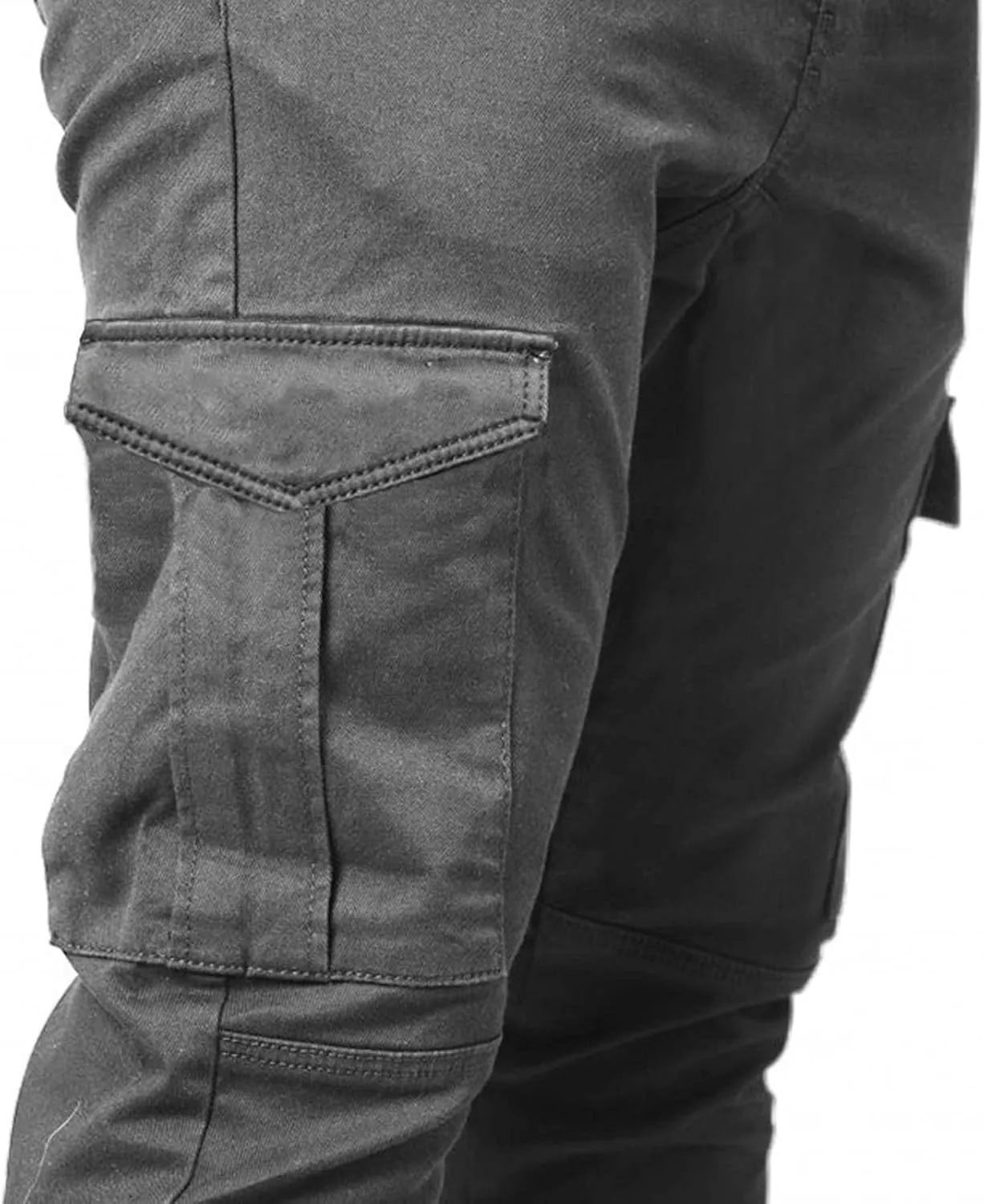 RTRDE Men's Tactical Cargo Pants Winter Jogger Pants Pockets Snow Ski Water Resistant Hiking Pants, M-3XL
