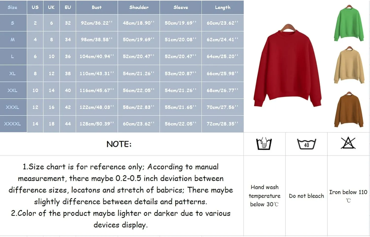 Solid Color Hoodie for Women Loose Pullover Turtleneck Long Sleeve Casual Sweatshirt Fall Outdoor Joggers Workout Tops