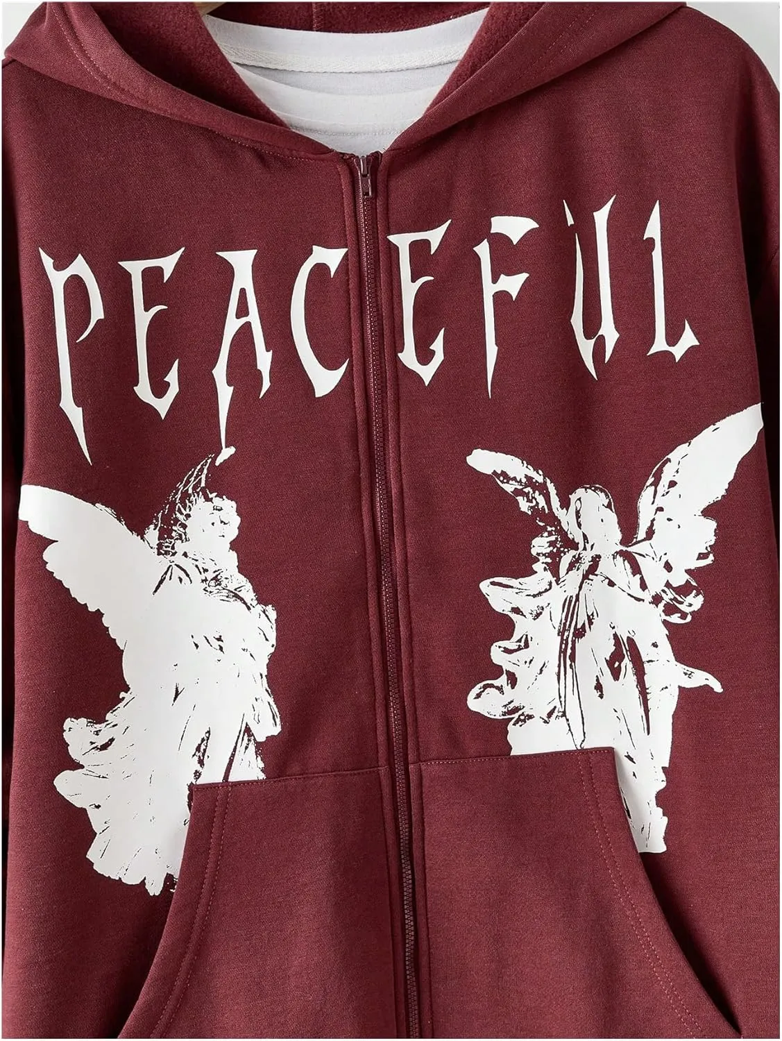 SOLY HUX Men's Graphic Zip Up Hoodies Streetwear Jacket Letter Print Long Sleeve Sweatshirt with Pocket