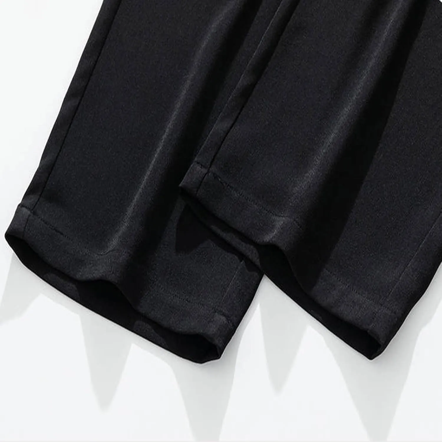 Straight Trousers for Men Plus Size Drawstring Elastic Waist Straight Leg Pants Casual Solid Loose Fit Exercise Pant