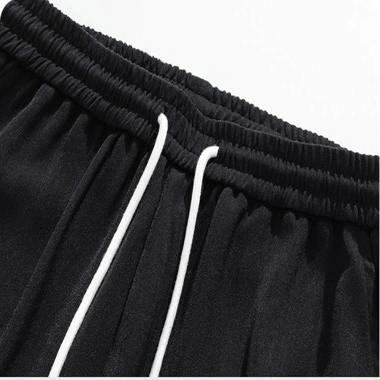 Straight Trousers for Men Plus Size Drawstring Elastic Waist Straight Leg Pants Casual Solid Loose Fit Exercise Pant