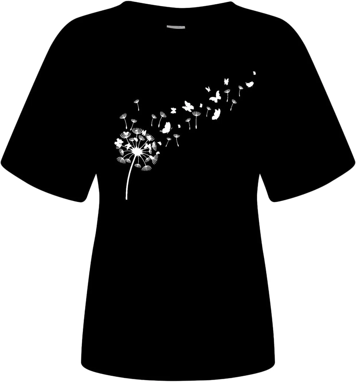 Summer Tops for Women 2025 Dressy Trendy Crew Neck Short Sleeve Tshirt Casual Loose Fit Basic Tees Ladies Tops