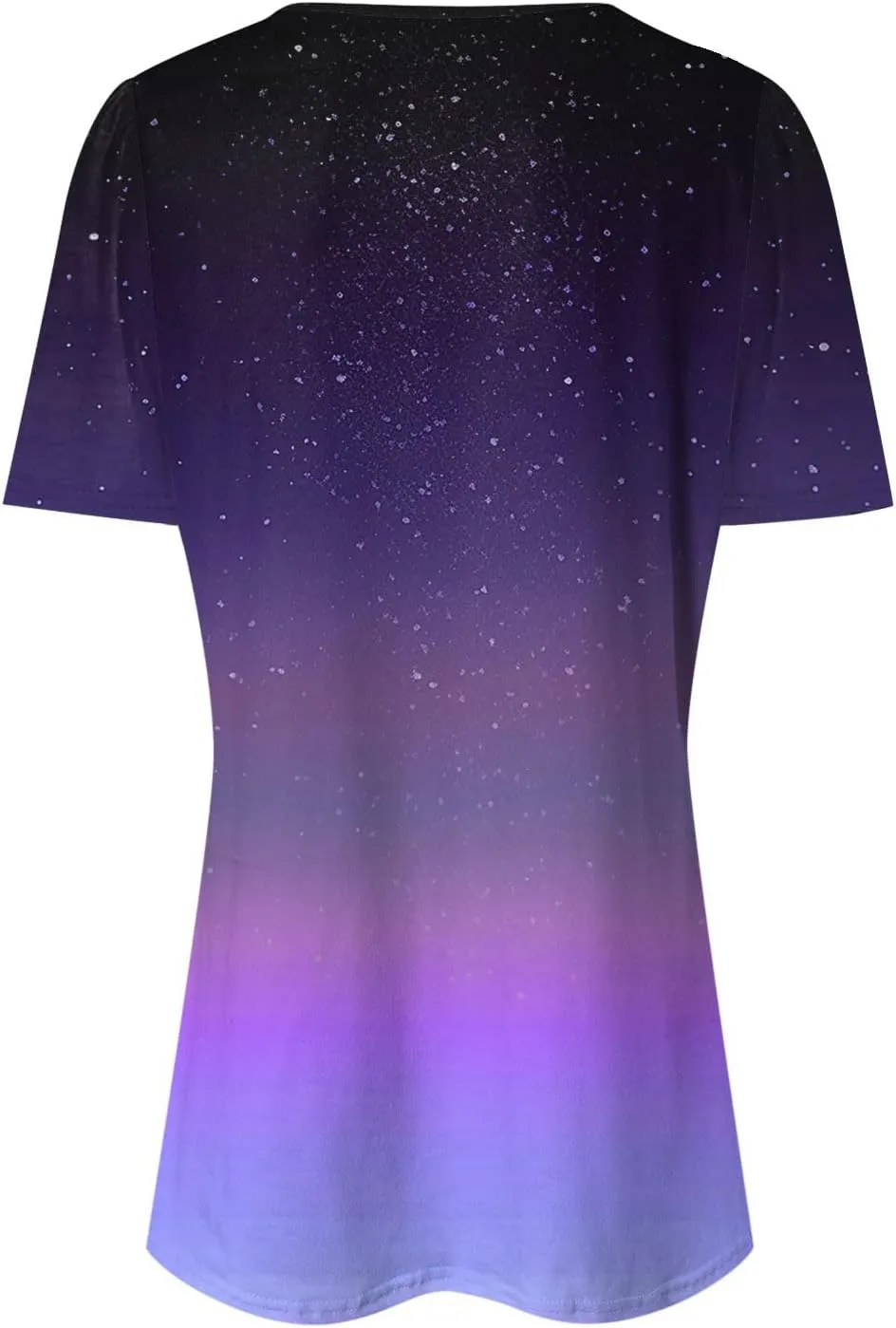 Summer Tops for Women 2025 Short Sleeve Pleated Dressy Casual Crewneck Summer Tops Print Blouses Fashion