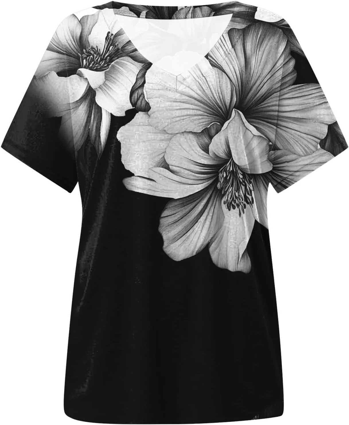Summer Tops for Women 2025 Trendy Dressy T Shirts Short Sleeve Summer Shirts Cute V Neck Casual Blouses