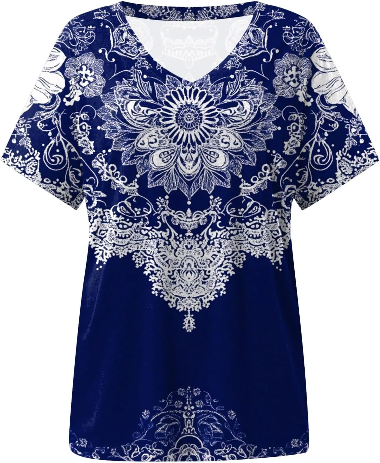 Summer Tops for Women 2025 Trendy Dressy T Shirts Short Sleeve Summer Shirts Cute V Neck Casual Blouses