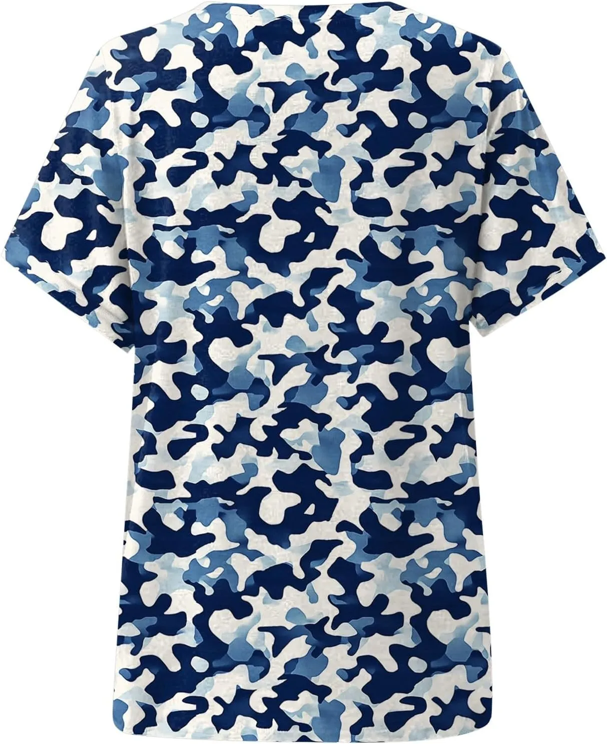 Summer Tops for Women 2025 Tunic Casual Short Sleeve V Neck Blouse Tshirts Floral Print Soft Comfy Tops