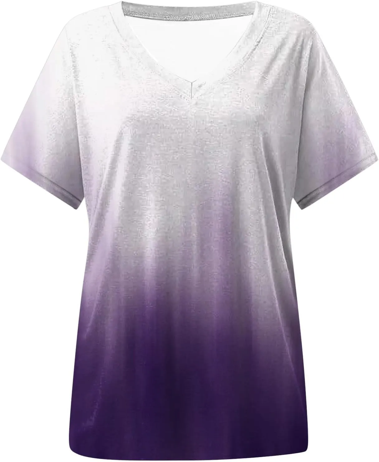 Summer Tops for Women 2025 Tunic Casual Short Sleeve V Neck Blouse Tshirts Floral Print Soft Comfy Tops