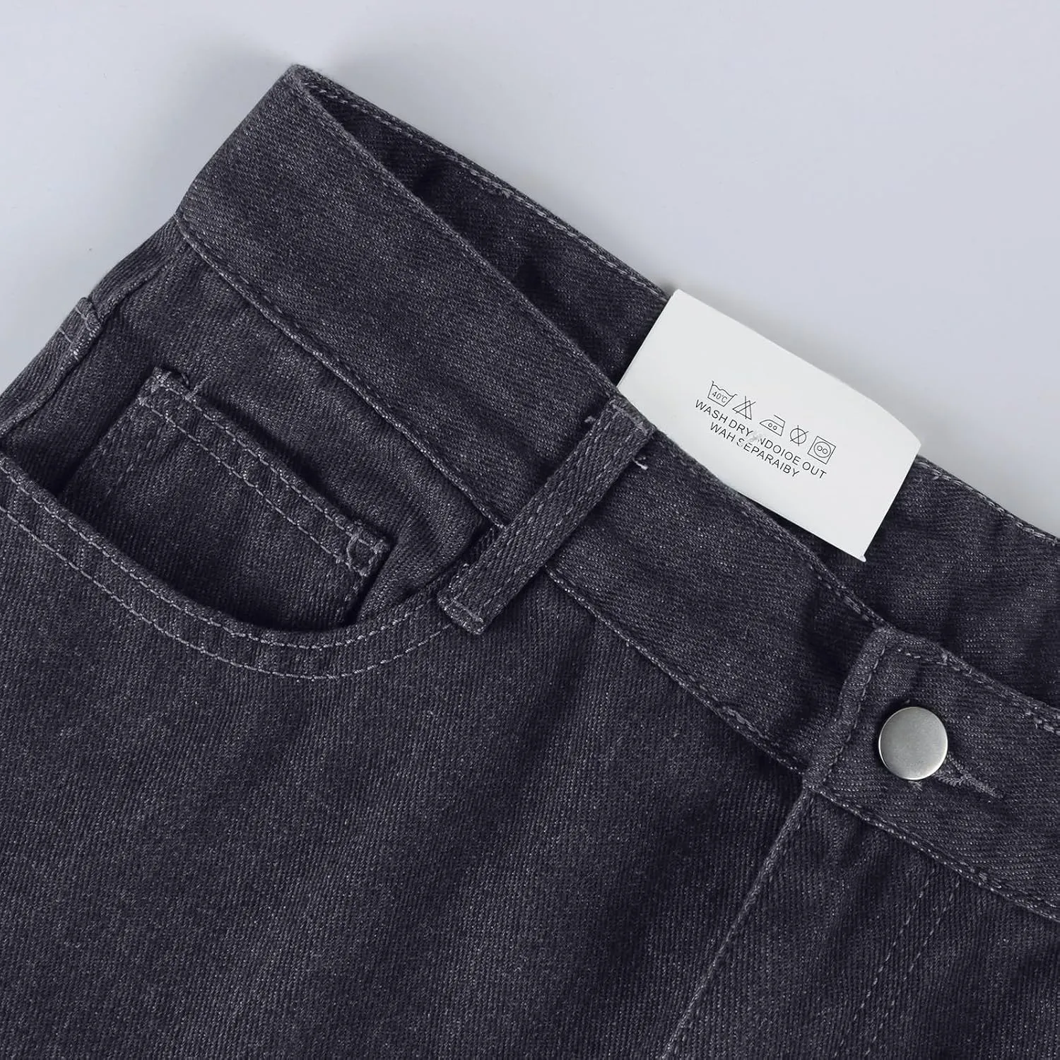 Sweatpants That Look Like Boyfriend Sweatpant Jeans Womens Wide Leg High Waist Jeans with Pockets