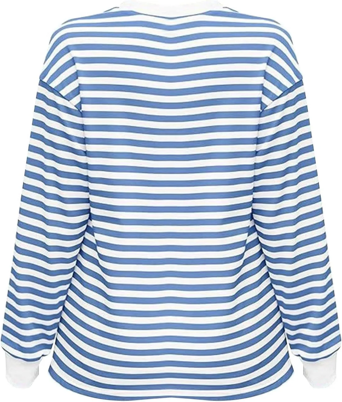 Sweatshirts for Women Casual Striped Color Block Regular Fit Long Sleeve Round Neck Tunics Fall Outdoor Exercise Tops