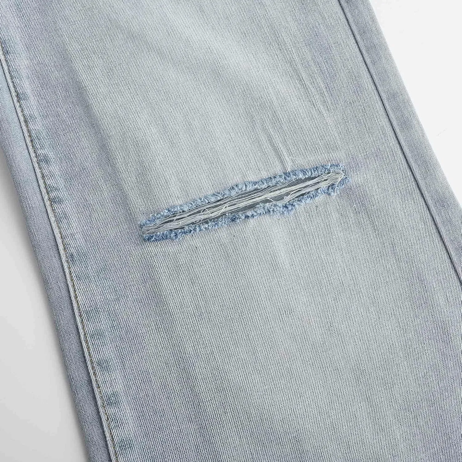 THUNDER STAR Womens High Waisted Wide Leg Jeans Stretchy Distressed Denim Pants