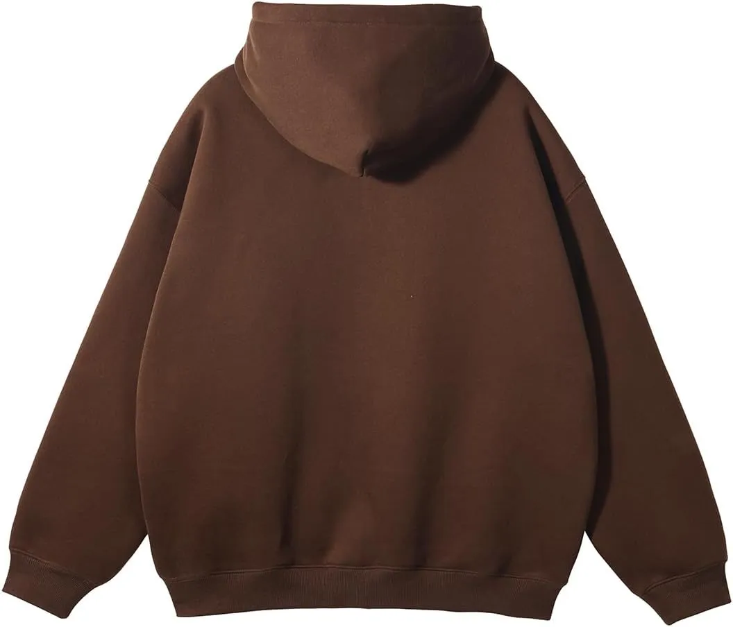 VFIVE UNFOUR Solid Color Zip Up Hoodies Men Winter Cotton Hooded Jacket Fashion Outwear Coat