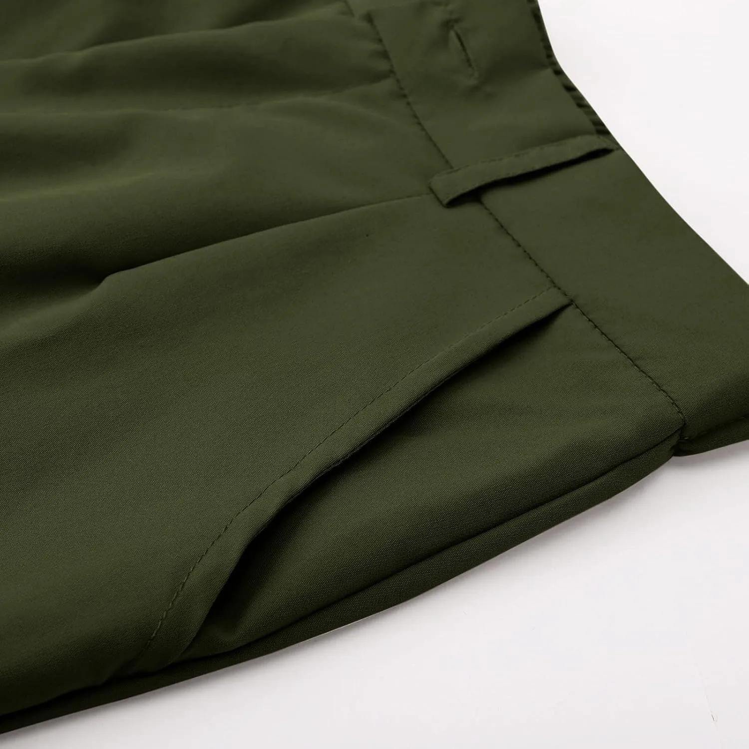Wide Leg Casual Pants for Women Trendy High Waisted Cargo Pants with Pockets Baggy Stretch Utility Military Pants