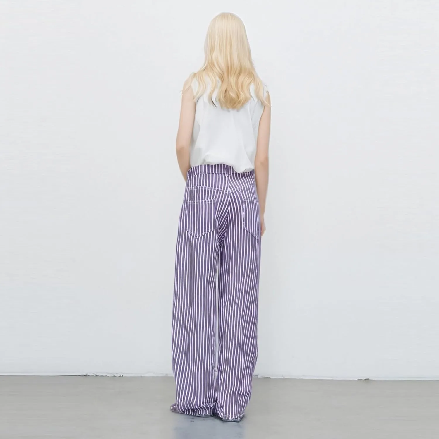 Wide Leg Jeans for Women, Chic Trendy Lightweight Loose Casual Soft Women's Trousers