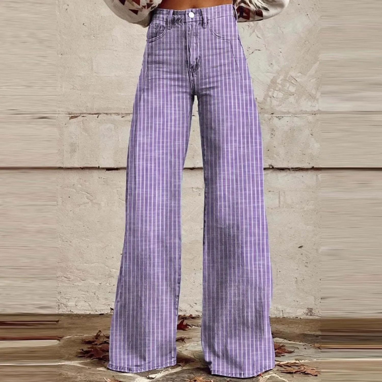 Wide Leg Jeans for Women, Chic Trendy Lightweight Loose Casual Soft Women's Trousers