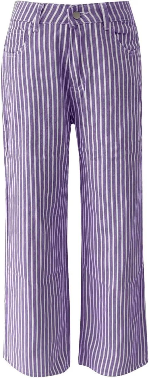 Wide Leg Jeans for Women, Chic Trendy Lightweight Loose Casual Soft Women's Trousers