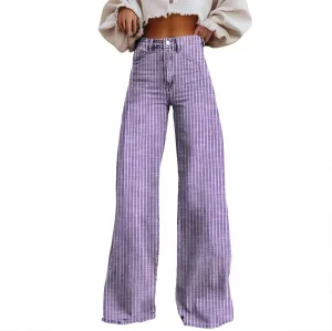Wide Leg Jeans for Women, Chic Trendy Lightweight Loose Casual Soft Women's Trousers