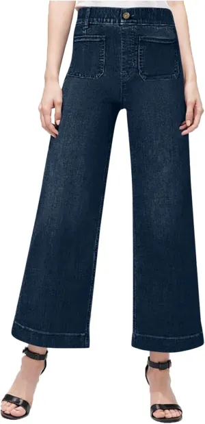Wide Leg Pants for Women Plus Size Jeans High Waisted Denim Pants A Line Jean Pants Loose Fit Trousers Stretch Pants