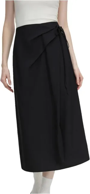 Women Casual Lace Up A-Line Skirt Summer Elastic High Waist Chic Slim Fit Party Bodycon Skirts