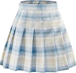 Women Pleated Skirt Tennis Golf Skorts with Lining Shorts Athletic Pleated Skirts for Women